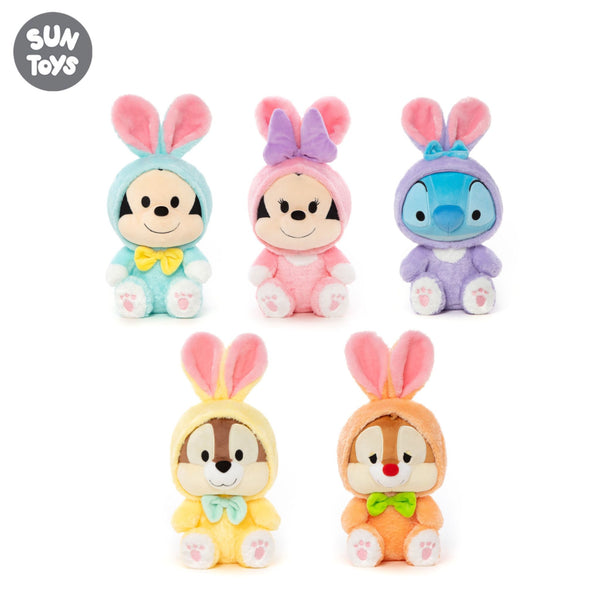 Disney 10" Bunny Collection Plush Series | Mickey Mouse | Minnie Mouse | Stitch | Chip | Dale
